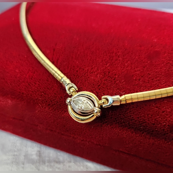 14K GOLD DIAMOND NECKLACE - Picture 5 of 7